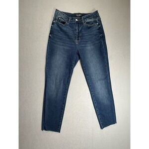Judy Blue Jeans Womens Size 7Boyfriend Fit Raw Hem Stretch Denim